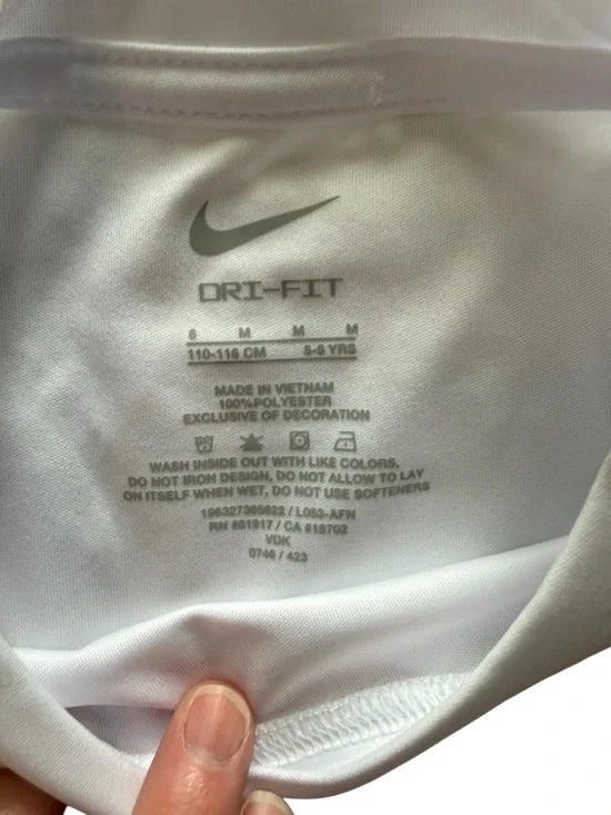 Nike Girls White & Pink "Just Do It!" Short Set - Picture 9 of 9